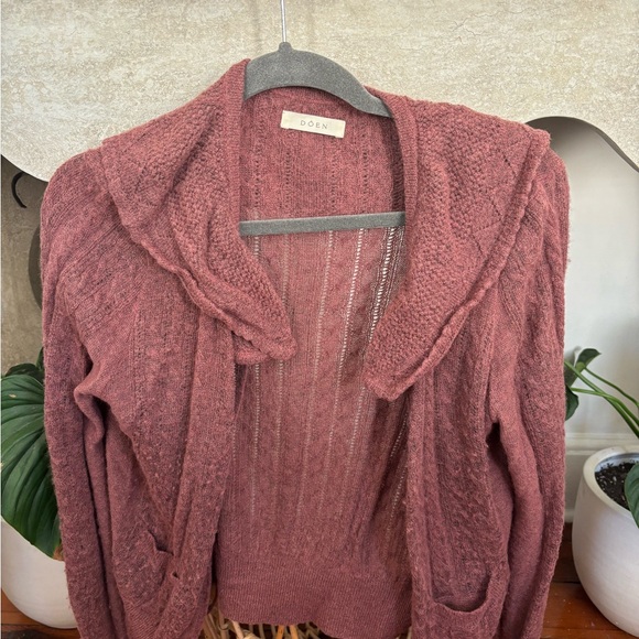 Doen Emmylou Cardigan in English Rose Size M - Picture 4 of 9